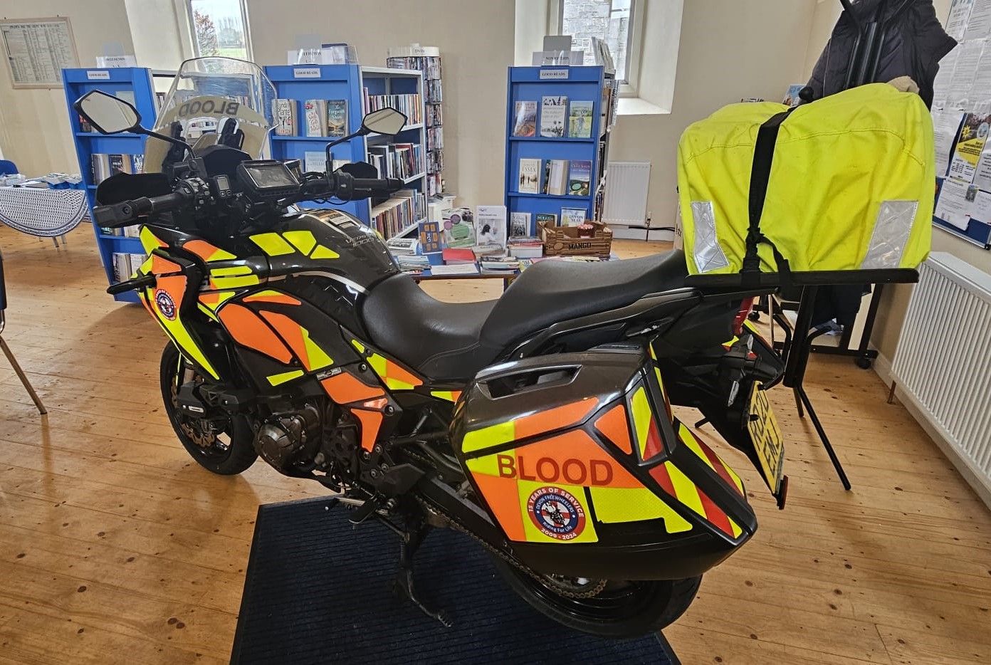 One of the Freewheeler Devon Blood Bike fleet