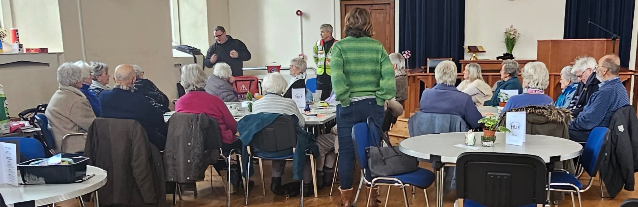 Some of the Trailblazers at the Blood Bikes talk